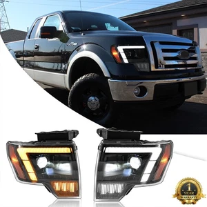 Conjunto de faros proyectores LED para Ford F150 2009 2010-2014 luces delanteras izquierda+derecha - Imagen 1 de 18