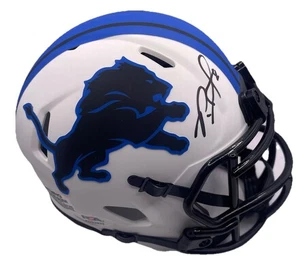 PENEI SEWELL SIGNIERTER AUTO DETROIT LIONS LUNAR MINIHELM PSA/DNA - Bild 1 von 2