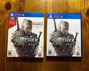The Witcher 3 Wild Hunt w/ Bonus Content Playstation 4 PS4 CIB Map Stickers CD - Picture 1 of 20