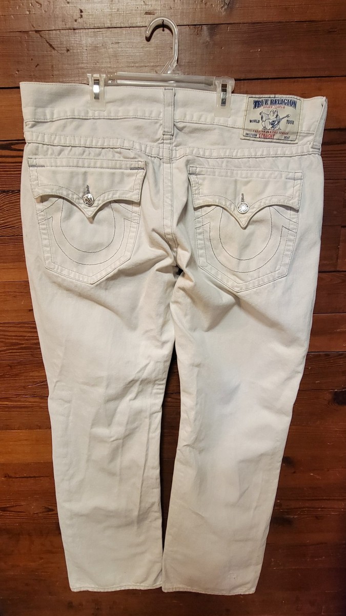 True Religion ワールドツアー ストレートデニム 28 白 True Religion White Classic Jeans for Men for sale | eBay