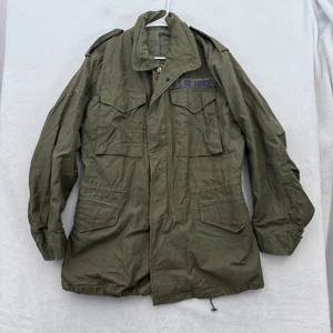 Vintage M65 OG 107 Jacket Mens S Long Green Cold Weather Vietnam Era US Army 80s - Picture 1 of 10