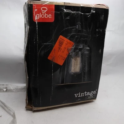 Globe Electric Vintage 1-Light Wall Sconce Oil Rubbed Bronze 44304 - Image 1 of 4