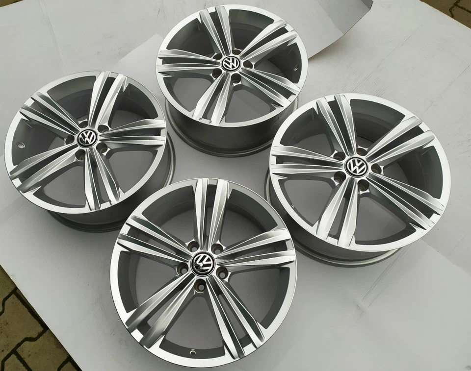 4x 5NA601025M Llantas de aluminio originales VW Tiguan II Allspace Sebring 7Jx18H2 ET43 (1) - Imagen 1 de 4