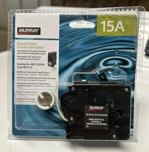Murray US2:MP115GFAP Interruttore automatico monopolare 15 Amp tipo MP-GT2 GFCI - Foto 1 di 4