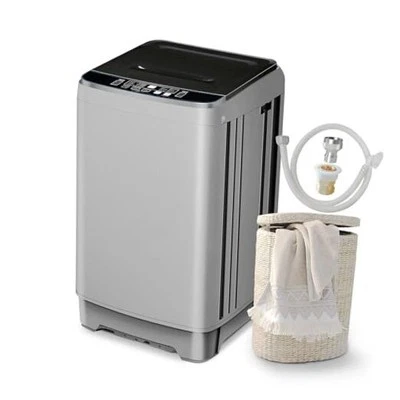 Lavadora portátil 2,3 Cu. Lavadora compacta totalmente automática plateada Foto 1 de 4