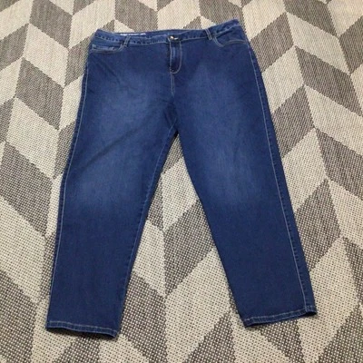 "Jeans Avenue Denim azul 5 bolsillos pierna recta 24TL W44/31,5""" Foto 1 de 4