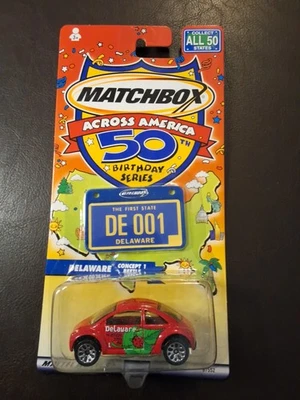 Mattel Matchbox Across America 50th Birthday Cars - Delaware - DE 001 - Beetle - Image 1 of 3