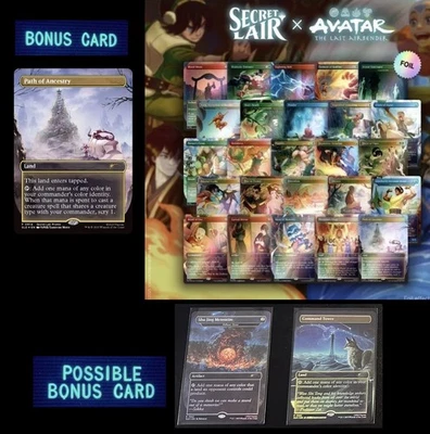 MTG Secret Lair Avatar: The Last Airbender FOIL Bundle w/ Path of Ancestry Promo - Image 1 of 4