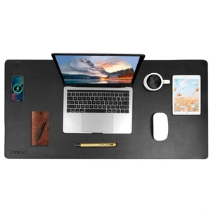 Wireless Charging Mouse Pad with for Desktop Charging Large Desk Mat 36"x17" ... - Picture 1 of 8