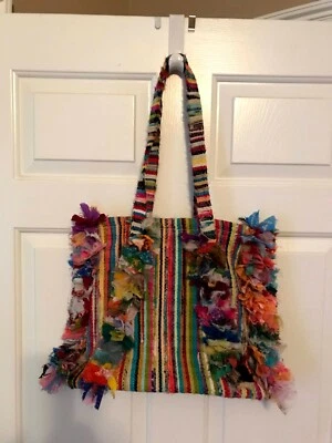 Bolso de Mano Mujer Silk & Poyester Hecho a Mano, Bolso de Hombro, Bolso de Mano, Bolso de Playa  Foto 1 de 3