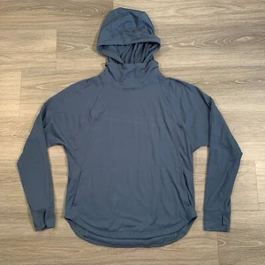Lululemon Hoodie Damen klein schieferblau Stretch Performance Daumenlöcher sportlich - Bild 1 von 9