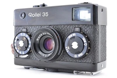 Rollei 35 Black Film Camera Tessar Carl Zeiss 40mm f/3.5 [Exc+++++] From Japan - Image 1 of 4