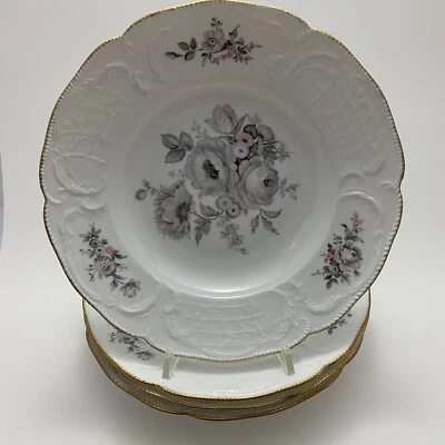 Tigela de sopa Rosenthal Germany Sanssouci aro | Acabamento dourado | 9,5" | Conjunto de 4 - Imagem 1 de 4