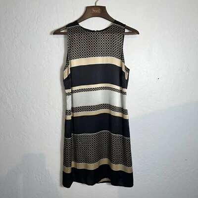 Estampado de cadena Julie Brown seda negro y tostado. Mediano ✅ Foto 1 de 4