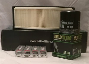 Service Kit For KAWASAKI ZX10R (2006 to 2007) Filters and 4 x NGK Spark Plugs - Picture 1 of 6