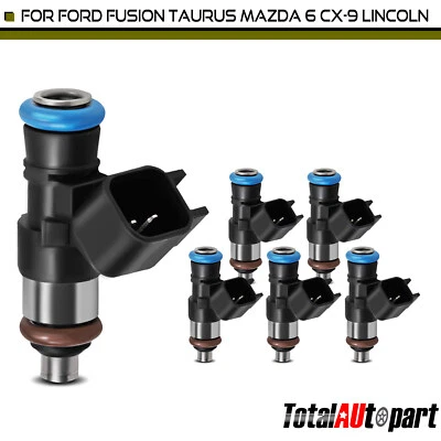 Juego de 6 inyectores de combustible para Ford Edge Flex Fusion Lincoln MKS Mazda CX-9 Mercury Foto 1 de 4