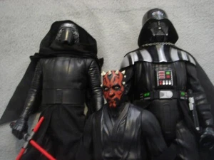 3X STAR WARS DARTH MAUL , VADER & KYLO REN 18" - 20" BIG FIG JAKKS PACIFIC - Picture 1 of 16