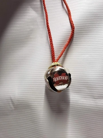 Mississippi State Bulldogs Bell Christmas Necklace Party Decoration NCAA SEC NEW Cover