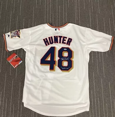 Camiseta firmada por Torii Hunter Majestic Twins béisbol Spider Man autógrafo PSA/DNA Foto 1 de 4