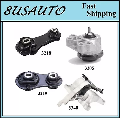 4 piezas montaje de motor y transmisión apto para Ford Police Interceptor 2013-2018 sedán de 3,5 L - automático Foto 1 de 4