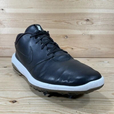 Туфли для гольфа мужские Nike Roshe G Tour размер 13 черные черные белые кожаные AR5580-001 - Изображение 1 из 4