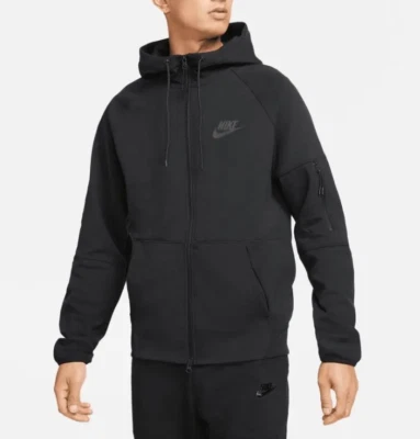 DR8910-010 Nike Tech Fleece Hoodie-Jacke Full Zip Windrunner Schwarz Herrenmode - Bild 1 von 4