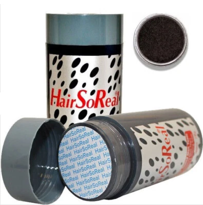 Hair So Real 28g - Hair Thickening Building Fibers - DARK BROWN - HSR HairSoReal - Image 1 of 4