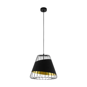 Lampadario moderno design nero e oro 1 luce GL0502 - Picture 1 of 1