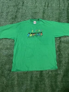 VINTAGE 90s We Be Jammin Jamaica Tee Adult Size XXL Green Embroidered - Picture 1 of 5