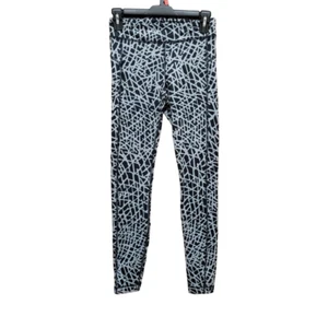 Leggings de compresión Under Armour de longitud completa con estampado geométrico negros grises para mujer S - Imagen 1 de 16