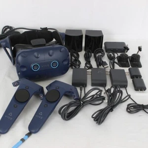 HTC Vive Pro Eye VR Headset VRChat eye tracking Full set - Picture 1 of 9