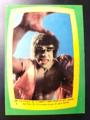 1979 Topps The Incredible Hulk Bruce Banner Marvel Sticker Card #17 - Image 1 of 2