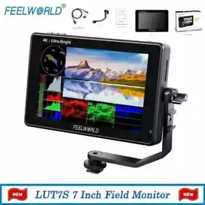 FEELWORLD LUT7S 7" 2200nits 3D LUT Field Monitor 3G-SDI 4K HDMI For DSLR Camera - Picture 1 of 17