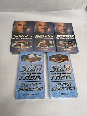 5x New & Sealed Star Trek: The Next Generation Paramount VHS Episodes 150-154 - Image 1 of 4