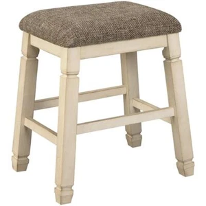 Signature Design by Ashley Bolanburg 24" Solid Wood Counter Stool Antique White - Picture 1 of 4