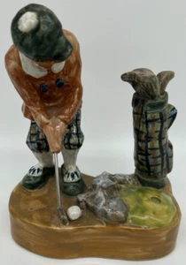 Louisville Stoneware Kentucky Golfer ~USED~ Vintage Ceramic Decanter - Picture 1 of 6