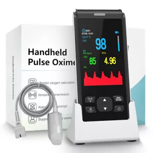 Handheld Pulse Oximeters Fingertip Blood Oxygen Monitor Oximeter SpO2 Heart Rate - Picture 1 of 8