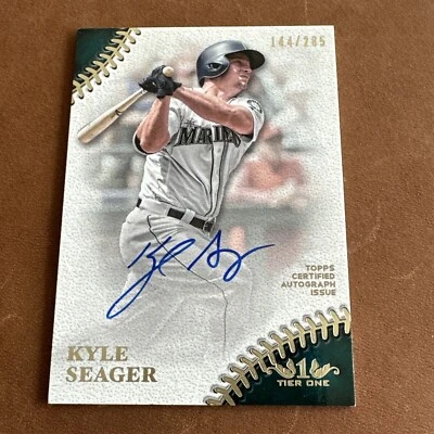 2018 Topps Tier One Prime Performers Auto /285 Kyle Seager #PPA-KSE Auto - Image 1 of 2