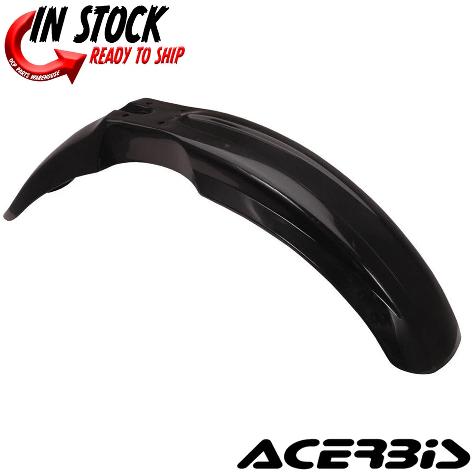 Guardabarros delantero Acerbis negro para Suzuki DRZ 400 00-09, RM 125 250 89-00 2040330001 Foto 1 de 4