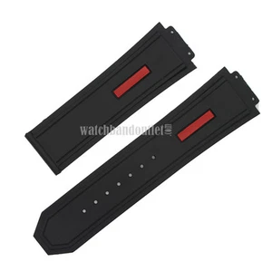 Nuevo reloj de silicona goma correa de correa para (se adapta) Hublot King Power - Imagen 1 de 2