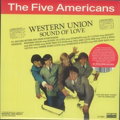 The Five Americans ‎- Western Union / Sound Of Love (RSD 2022 Mono Abnak Gold - Image 1 of 2