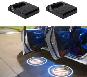 🇬🇧2 MG LED DOOR LOGO PUDDLE LIGHT NO DRILL & MAGNET SENSOR Batteries Included - Afbeelding 1 van 15