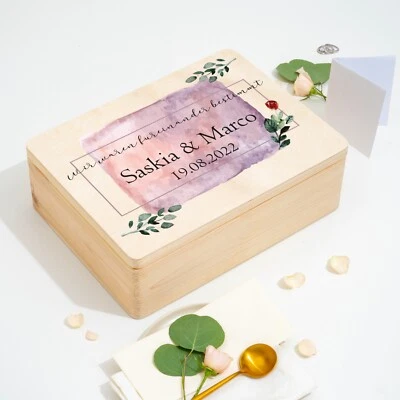 Personalisierte Erinnerungskiste | Erinnerungsbox | Hochzeit | Hochzeitsgeschenk - Bild 1 von 4