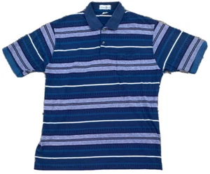 MunsingWear Penguin Club Men's Size XL Blue Striped Collared Vintage Polo Shirt - Picture 1 of 8