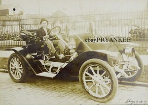 RARE! 1908 1909 Antique STUDEBAKER GARFORD Cabinet Photo CHICAGO Radiator Emblem - Picture 1 of 3