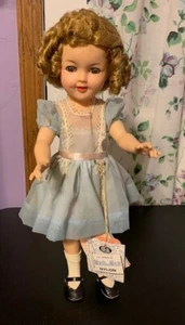 VINTAGE IDEAL VINYL SHIRLEY TEMPLE 17" DOLL  FLIRTY  EYES ST-17-1  Original VGUC - Picture 1 of 8