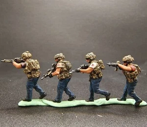 1/72 Modern Soldiers Mercenaries Special Forces 4-person Team - Picture 1 of 2