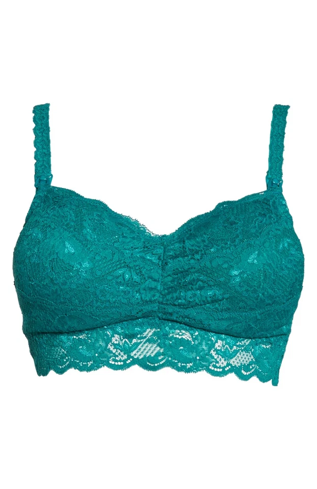 Cosabella Green Never Say Never Mommie Nursing Bralette Women's Size XL L112317