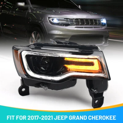 HID Headlight Assembly W/ Ballast For 2017-2021 Jeep Grand Cherokee Passenger Foto 1 de 4
