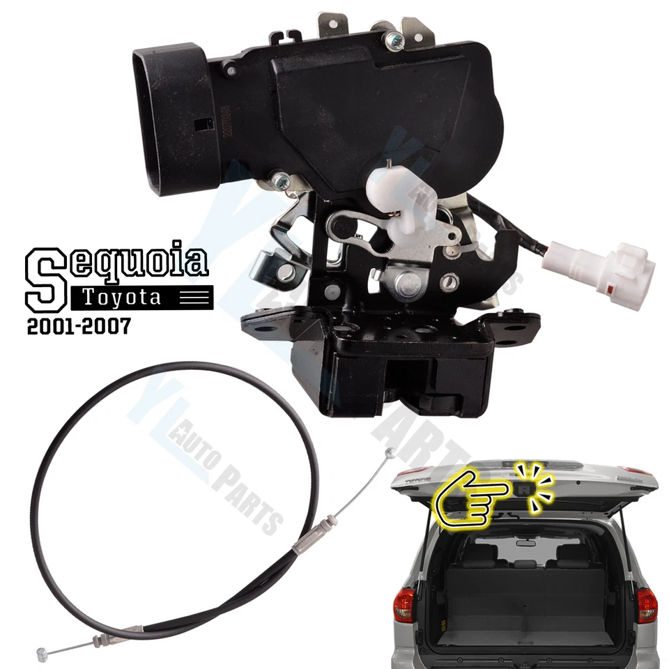 Защелка дверного замка подъемной двери + привод в сборе для Toyota Sequoia 2001-2007 годов выпуска - Изображение 1 из 4